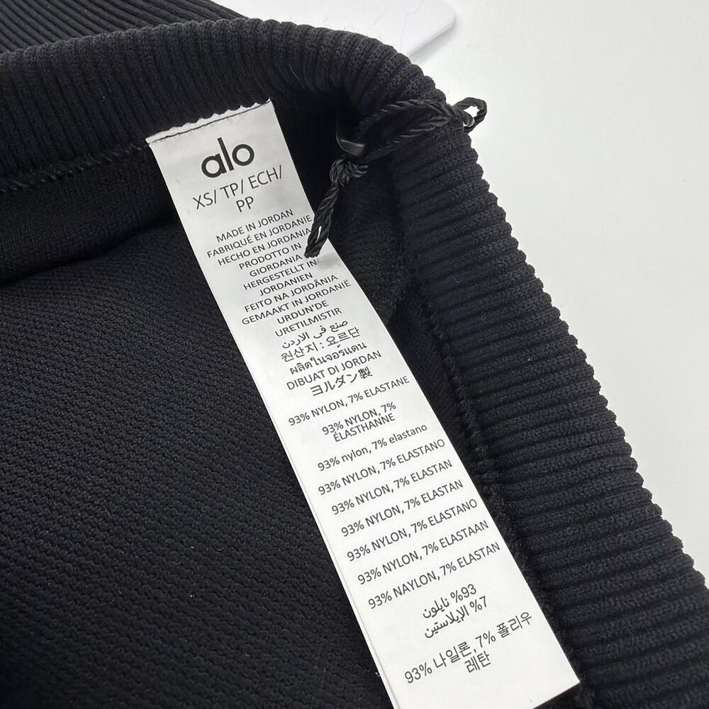 Alo Yoga Black Seamless Ribbed Favorite Bra Tank Size XS - Picture 7 of 9
